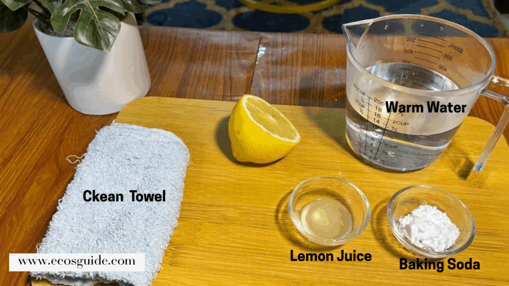 ingredients to clean wooden kitchen utensils naturally