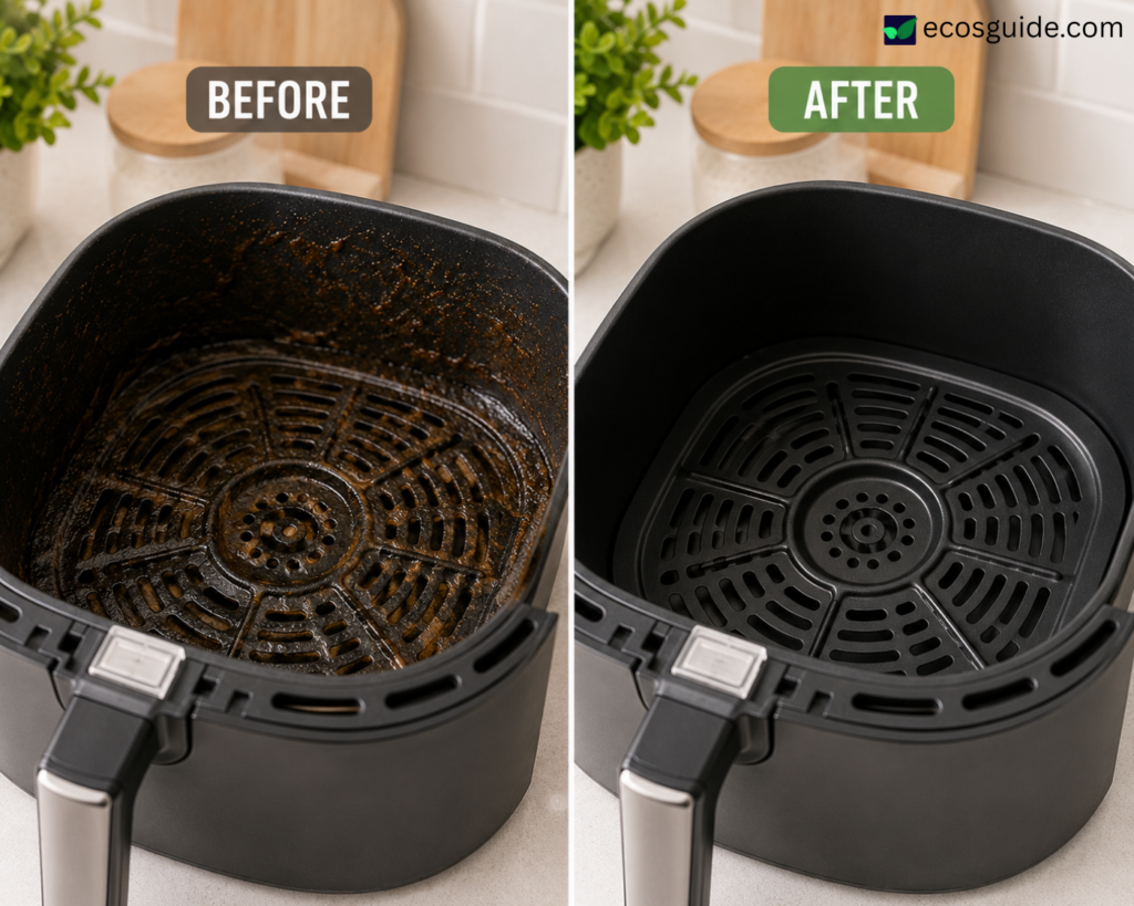 how to deep clean an air fryer basket