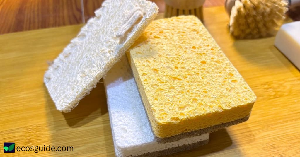 Loofah and cellulose sponges I use in my own kitchen